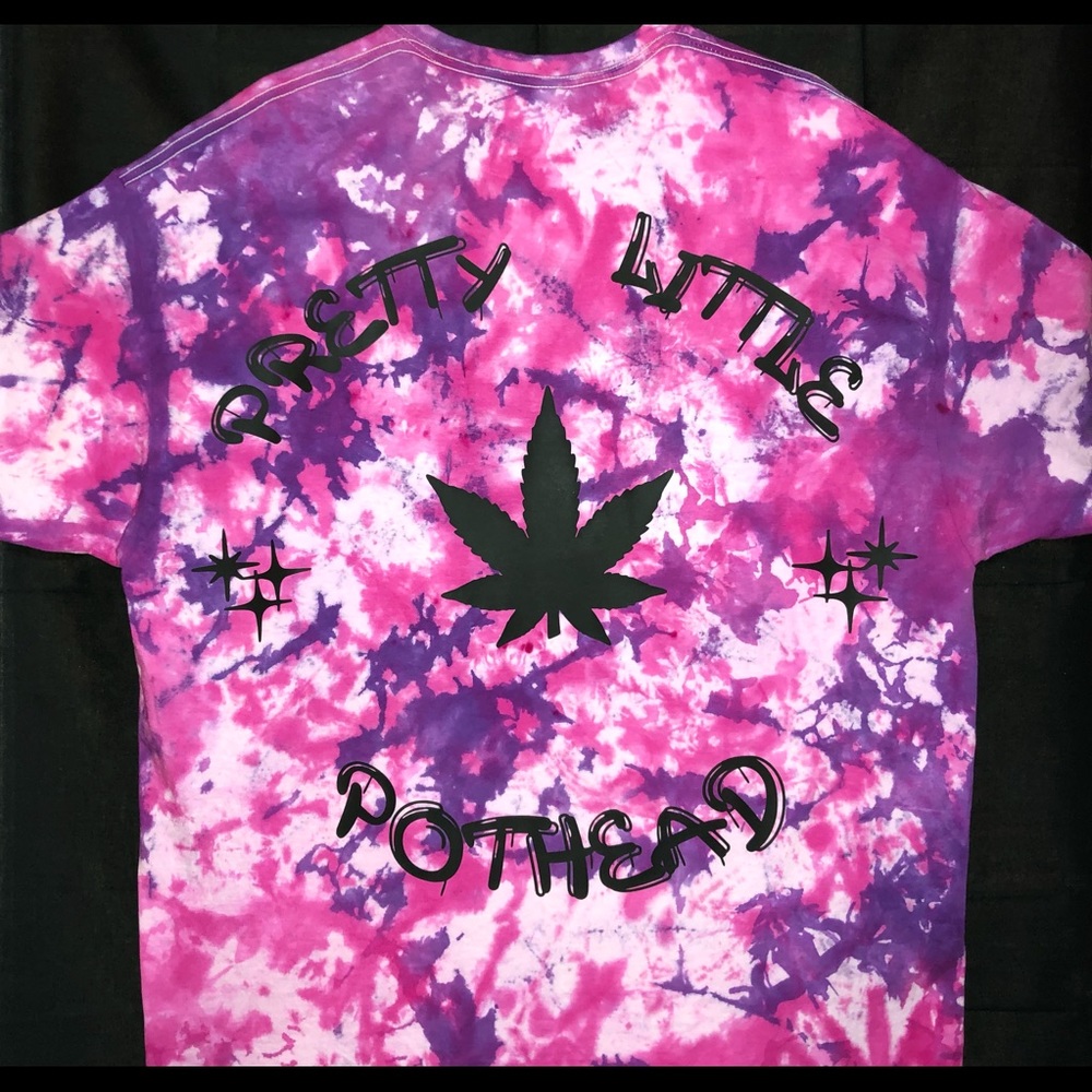 Purple and pink tie dye tshirt
